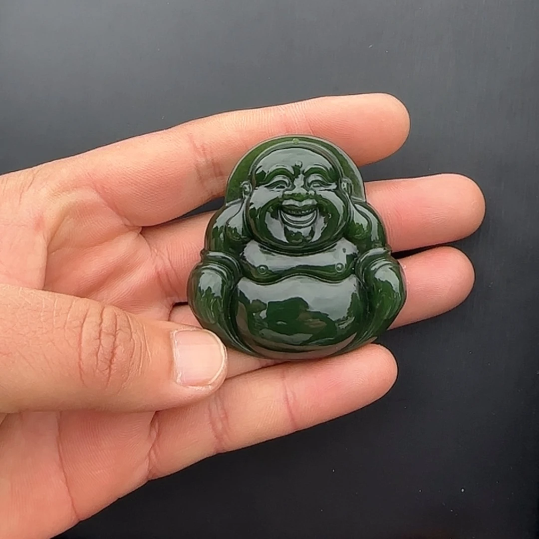 【闪购商品】和田玉颈饰未镶嵌碧玉佛公吊坠