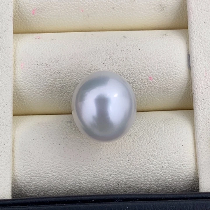 未镶嵌海水珍珠澳白裸珠蛋形13.5mm