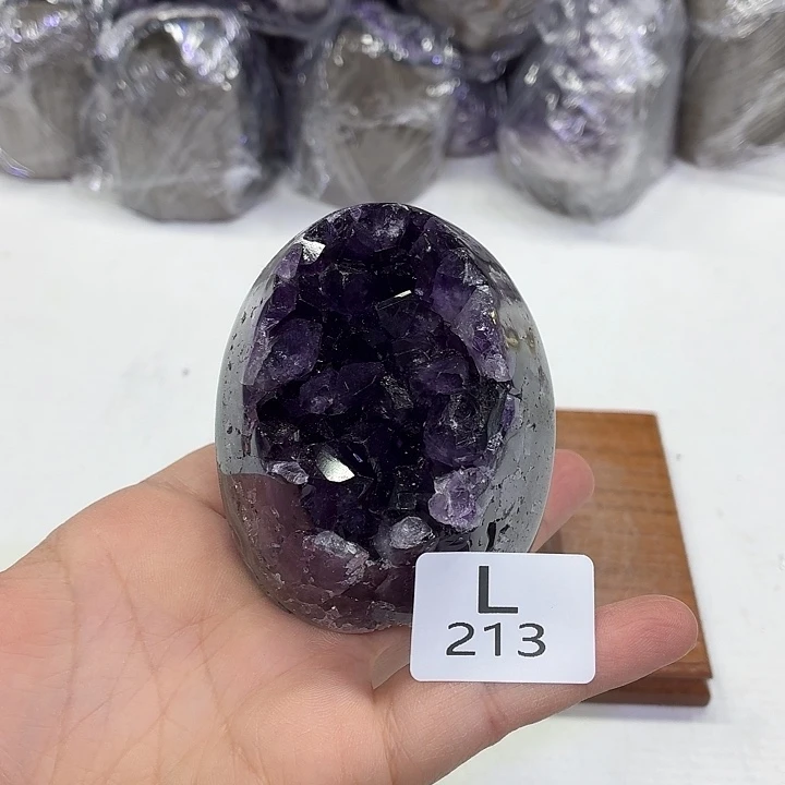 水晶未镶嵌摆件天然紫水晶