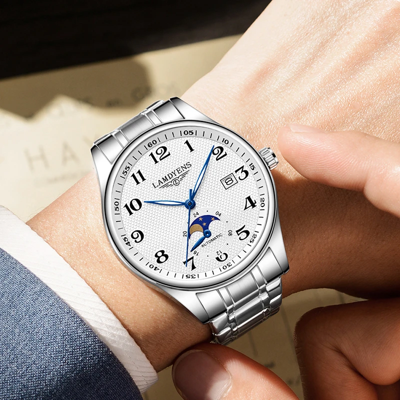 【专柜直发】男士手表夜光防水全自动男表腕表-k