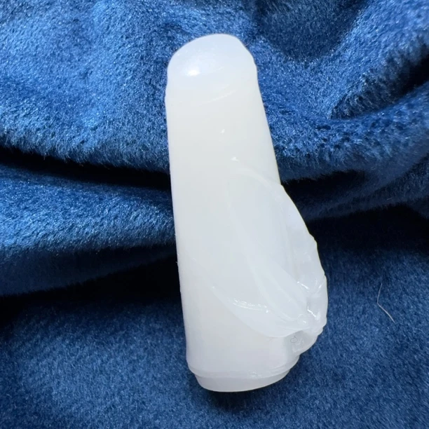 【伟伟鉴定】和田玉 白玉 竹节 吊坠40/17/11 气质精雕百搭精美