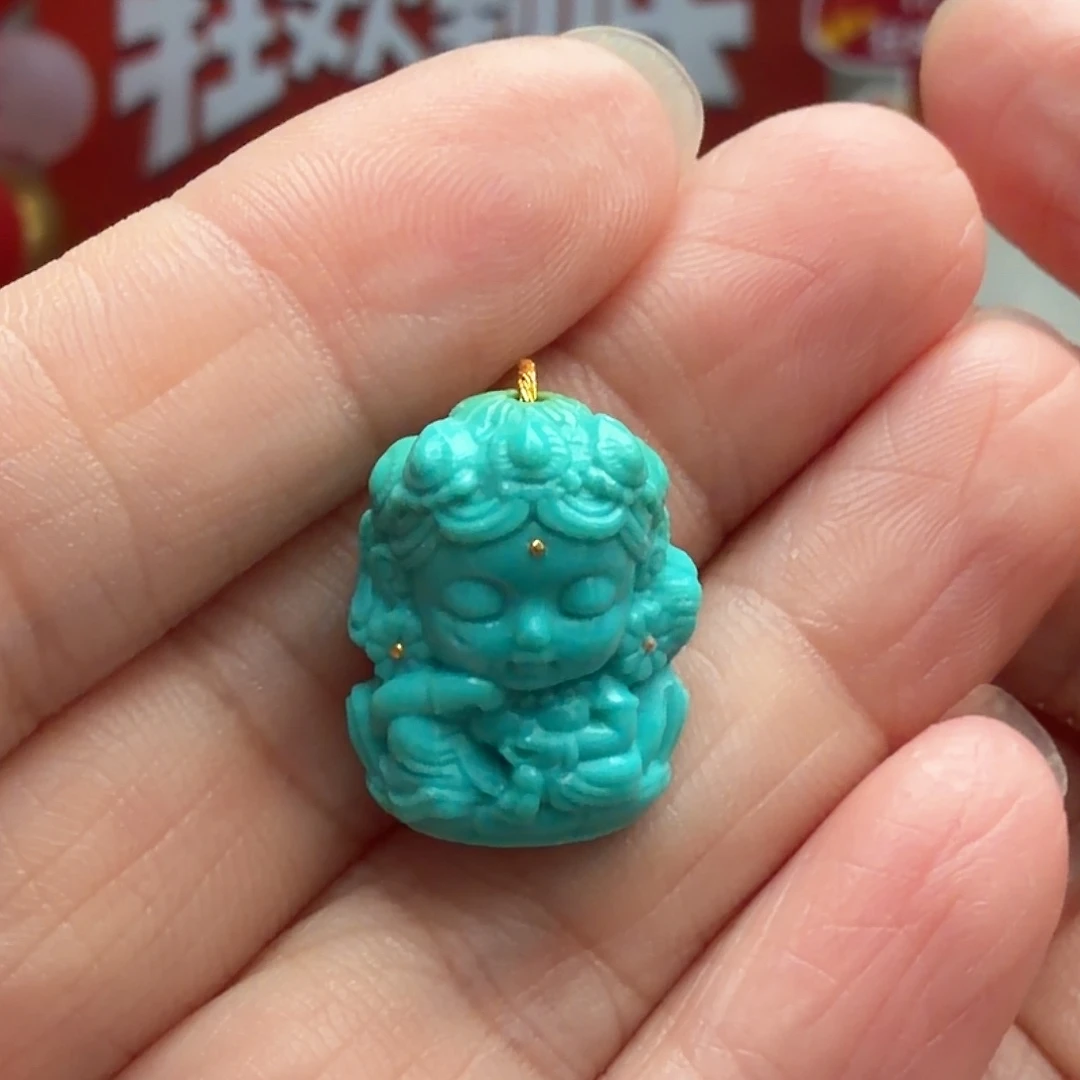 绿松石未镶嵌颈饰