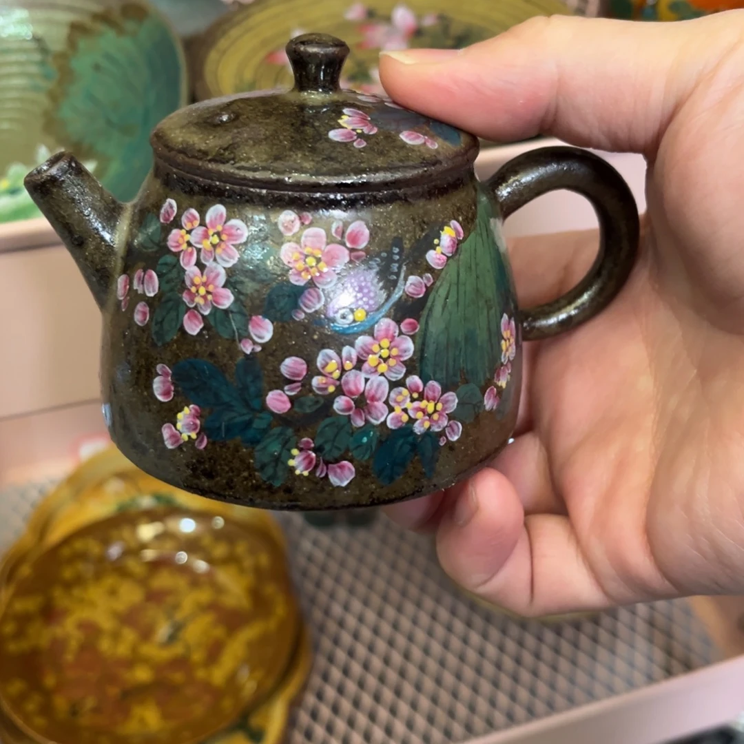 柴烧手工手绘陶瓷
