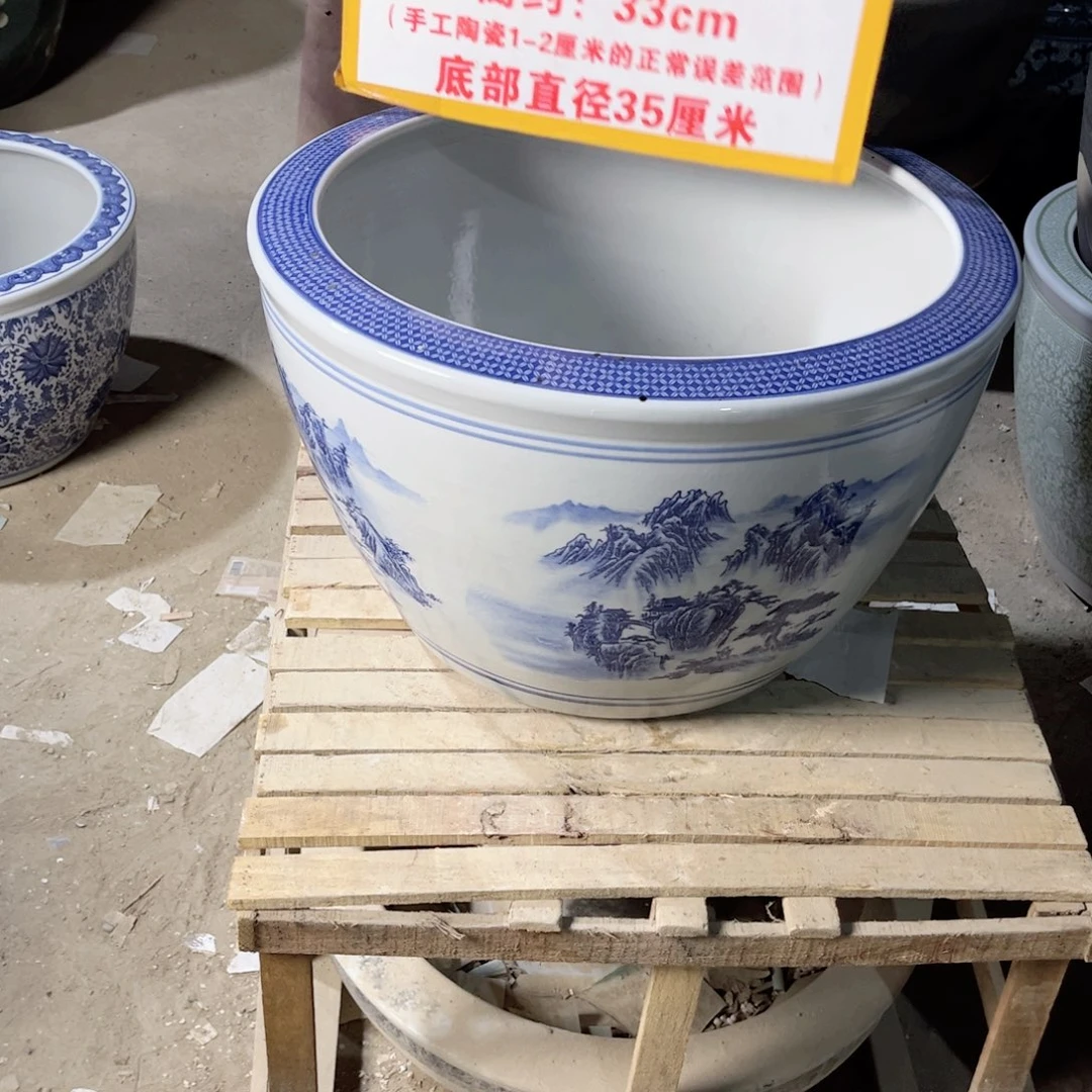 瓷片山水52.8888888888