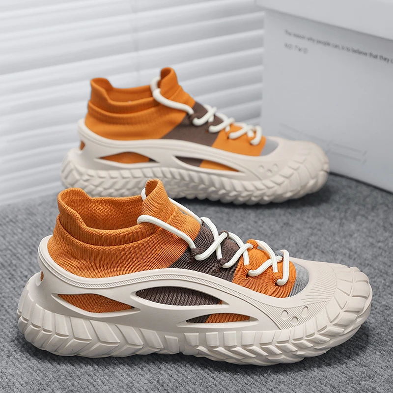 男鞋2025夏季新款潮流百搭休闲运动鞋舒适透气网面鞋韩版跑步潮鞋