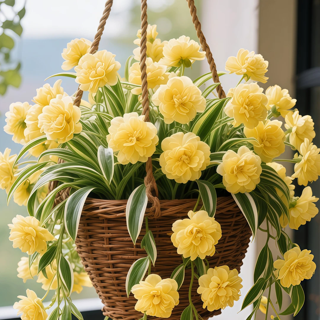 耐寒热浓香金边大花型室内外吊兰花苗新手好养活四季开花盆栽花卉