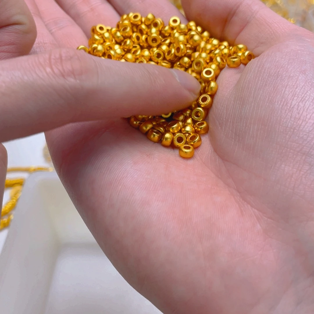 锆石铜合金小桶珠3*5mm10颗