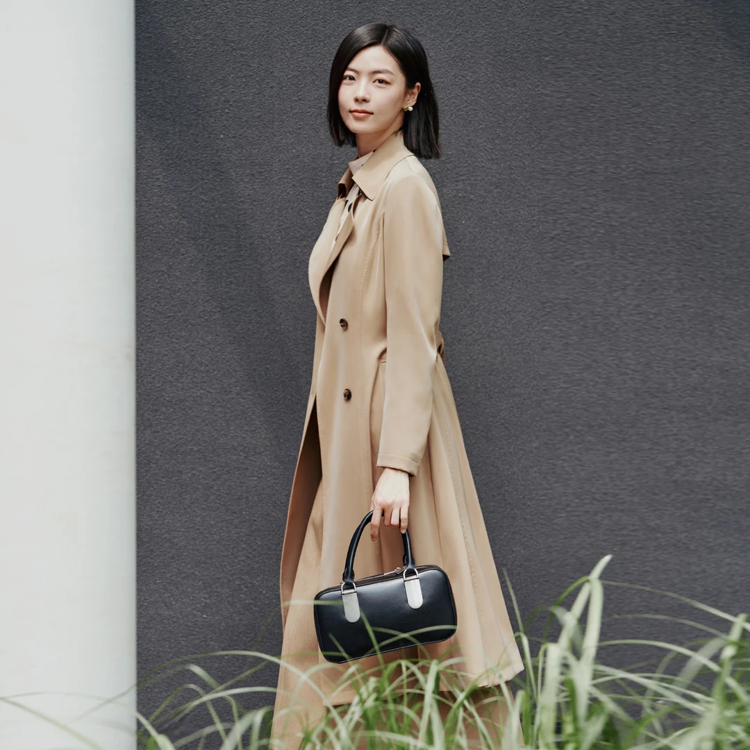 【众心专属】歌蒂诗秋季专柜新款简约气质驼色风衣女士 8E33F2141