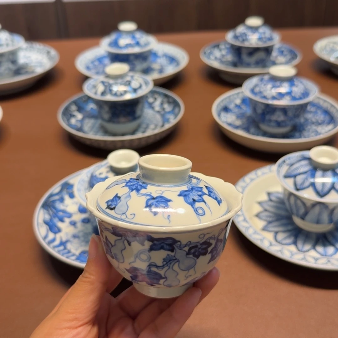 手工手绘茶具微瑕