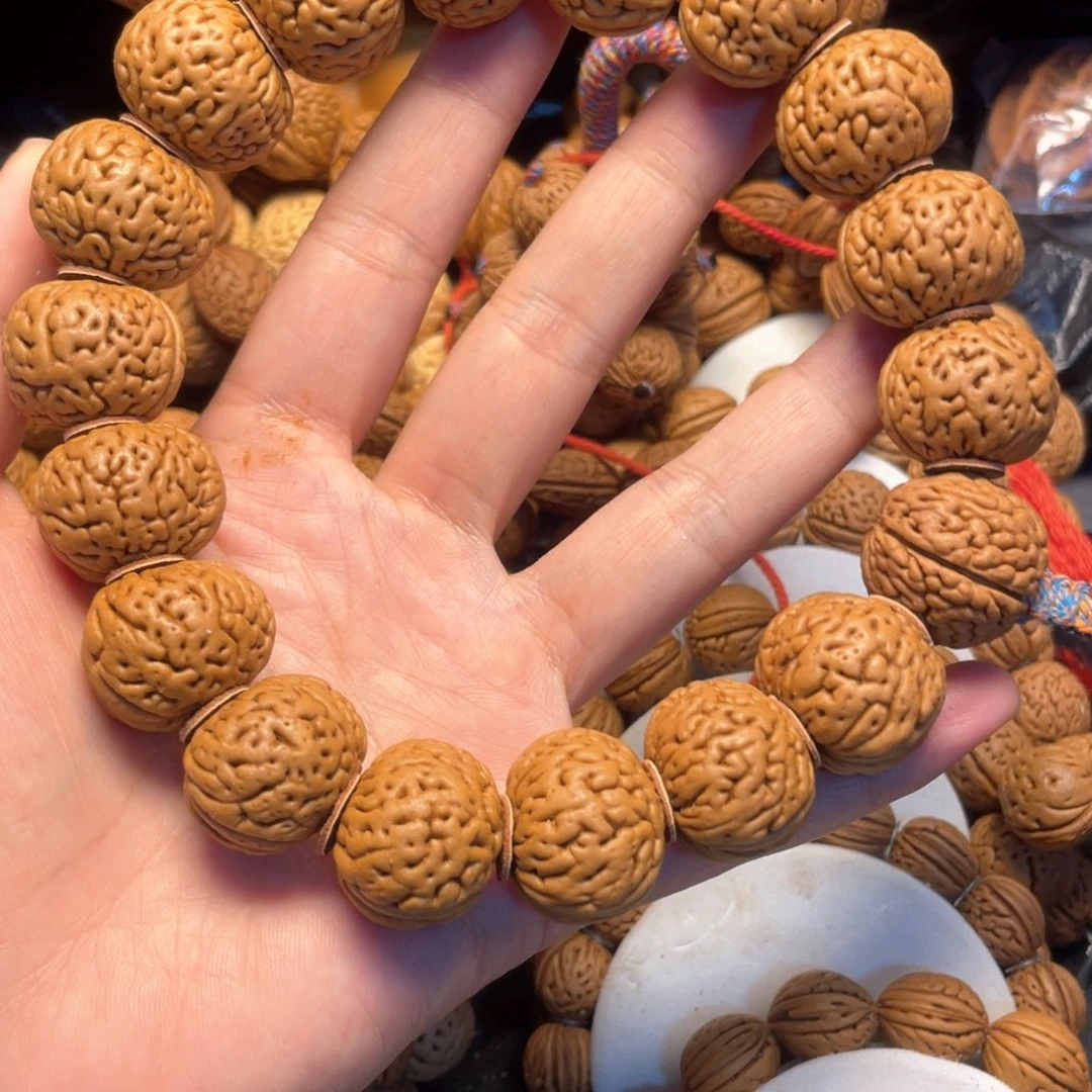 桃核吊坠桃核手串22+磨盘