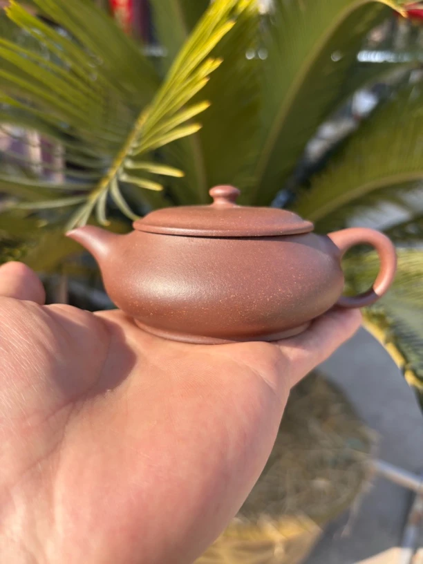 当代 微瑕 明炉壶半手工制作容量130cc大口盖内推出水