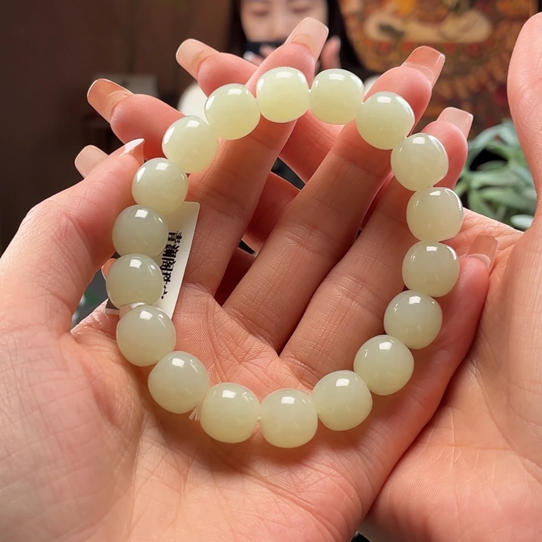 和田玉未镶嵌手串且末卡11.12老型