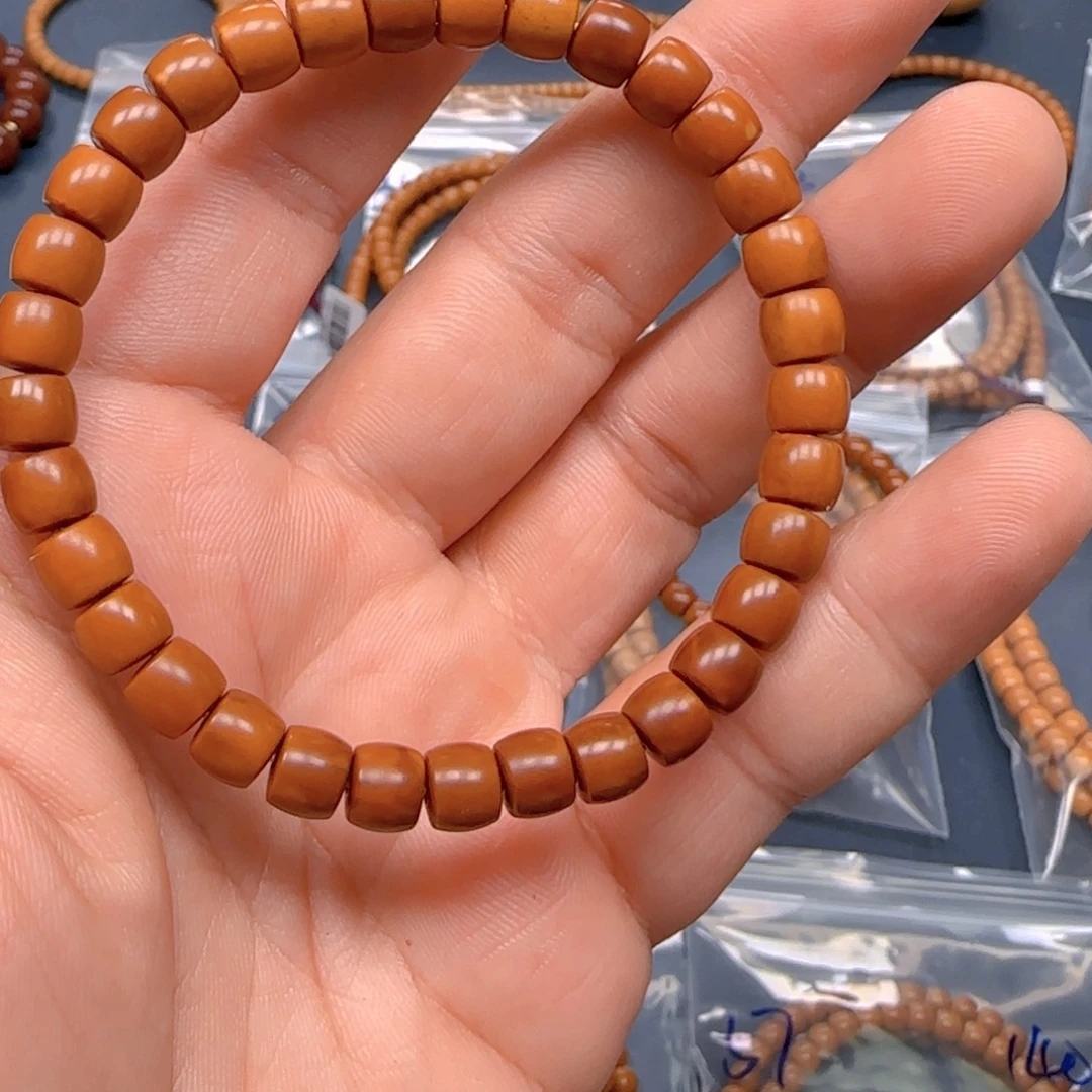 橄榄核手串核尖直切尺寸7.1老挝特价