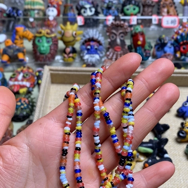 琉璃颈饰福利链子一条不退换