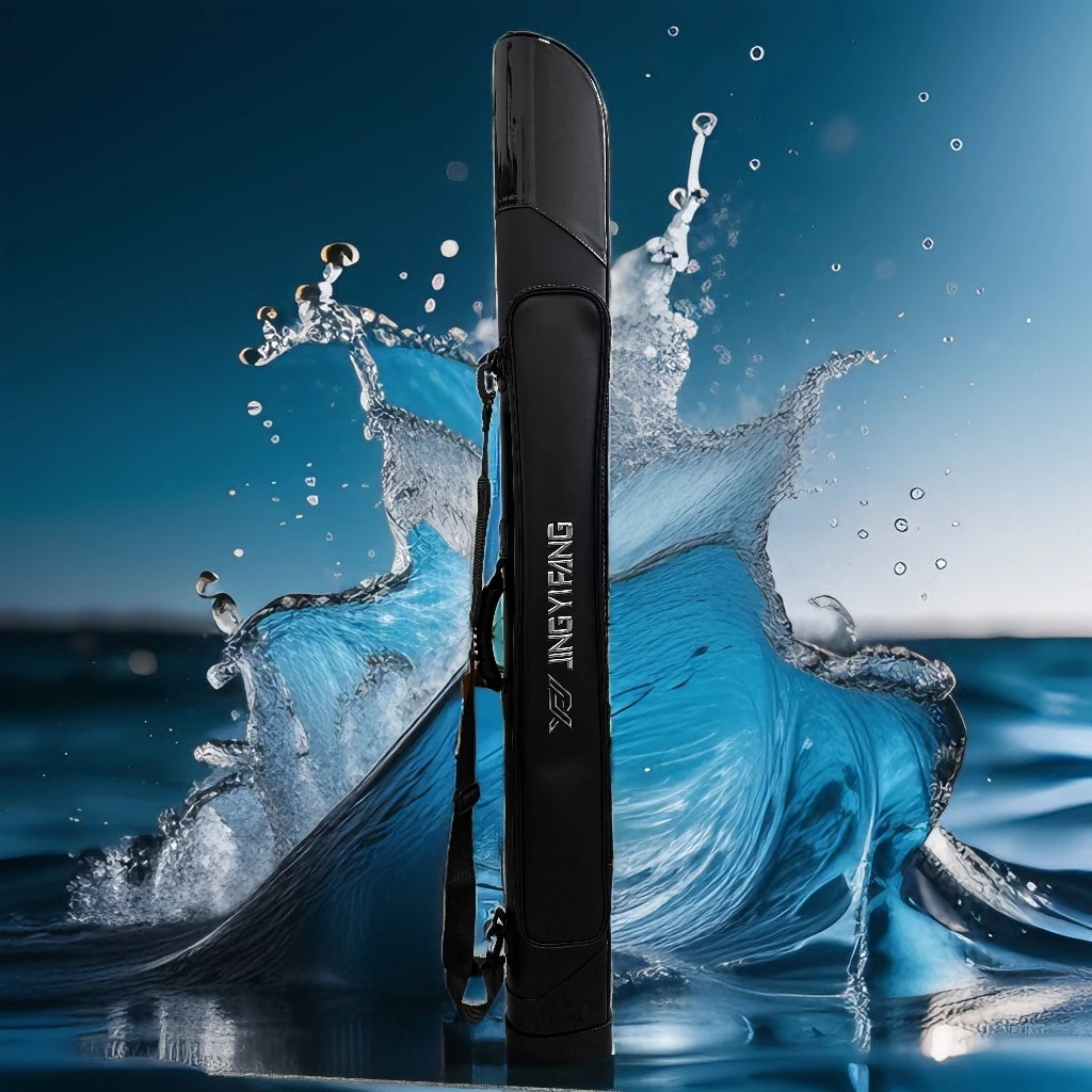 精艺坊新款高档竿包大容量防水耐磨多功能鱼竿包