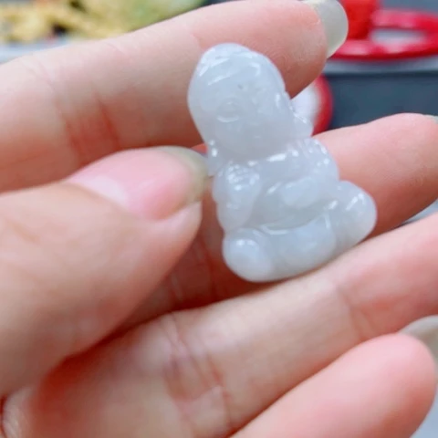 翡翠未镶嵌颈饰多样性发货一件