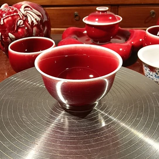 景德镇纯手工郎红茶杯