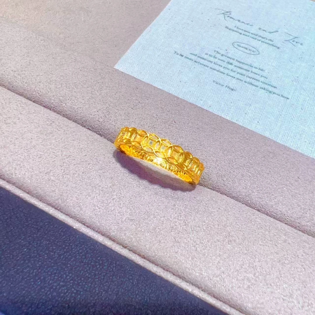 【伊一专属】足金999 钱多多戒指 年终大促