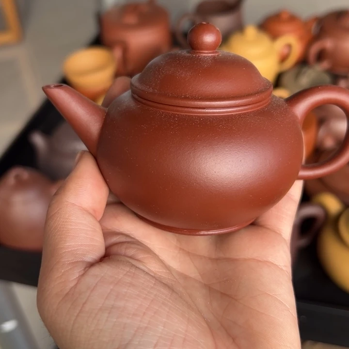 紫砂茶壶红皮龙新品水平