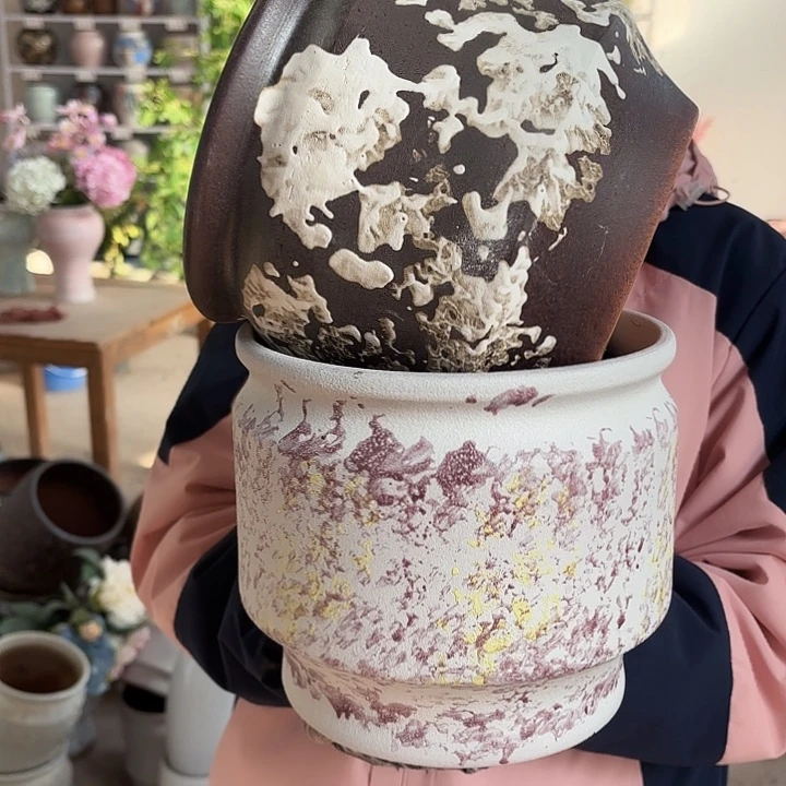 正品高19口21花盆