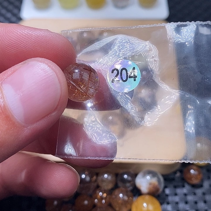 躺****手链未镶嵌发晶天然水晶手串