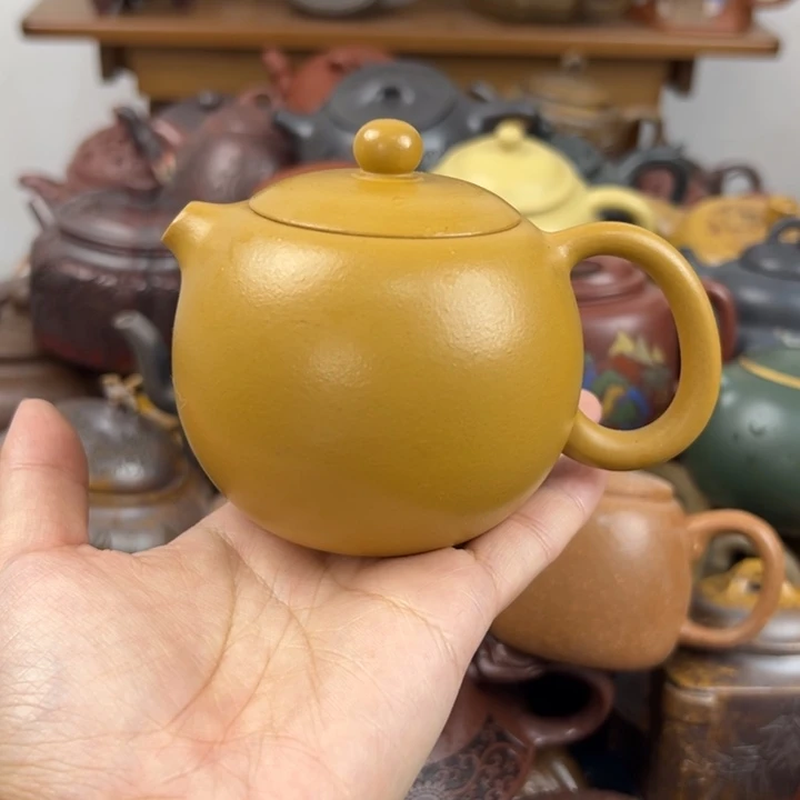 茶壶紫砂壶口微磕