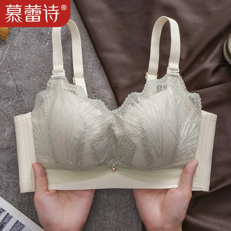 6CM加厚小胸聚拢内衣女性感蕾丝防下垂平胸专用无钢圈舒适文胸罩