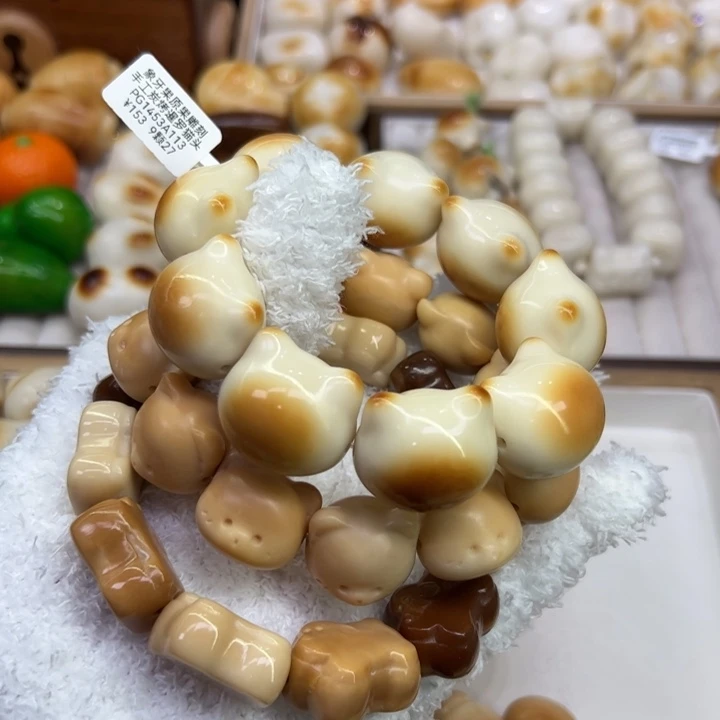 d***x手串菩提根/象牙果52 象牙果蛋糕小狗+小熊+暹罗猫头卡27