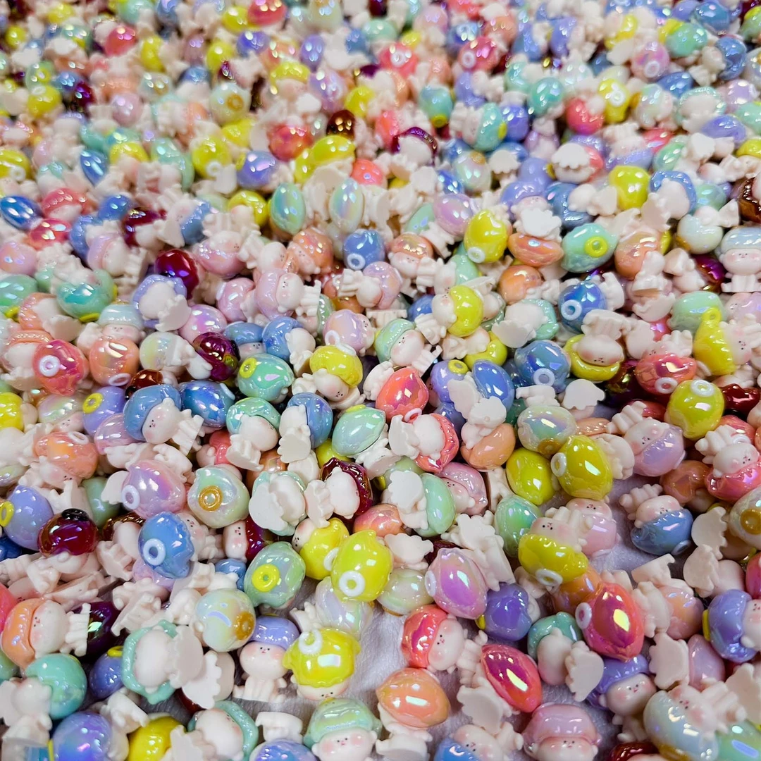 【直播拆】天使 电镀 夜光DIY饰品