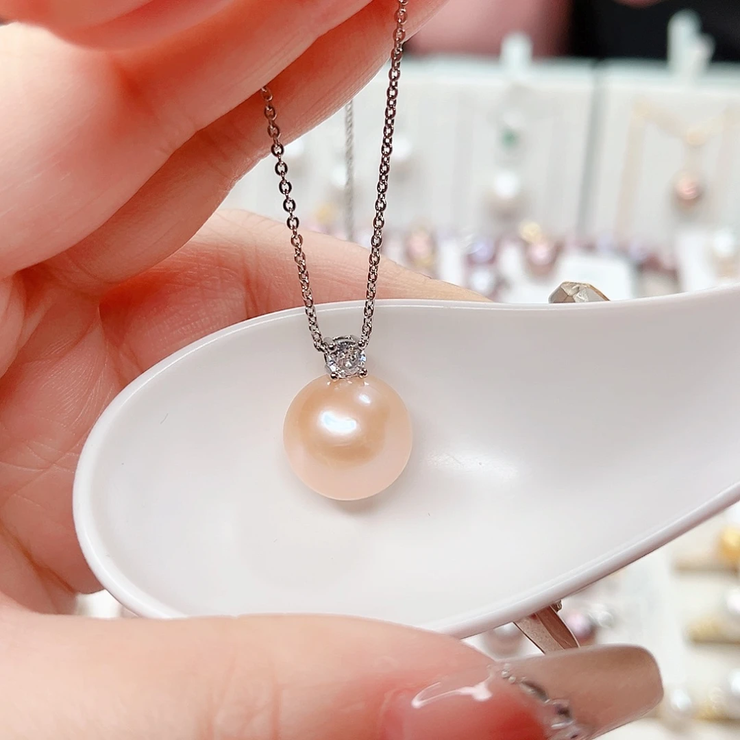 合金淡水珍珠吊坠(赠链)
