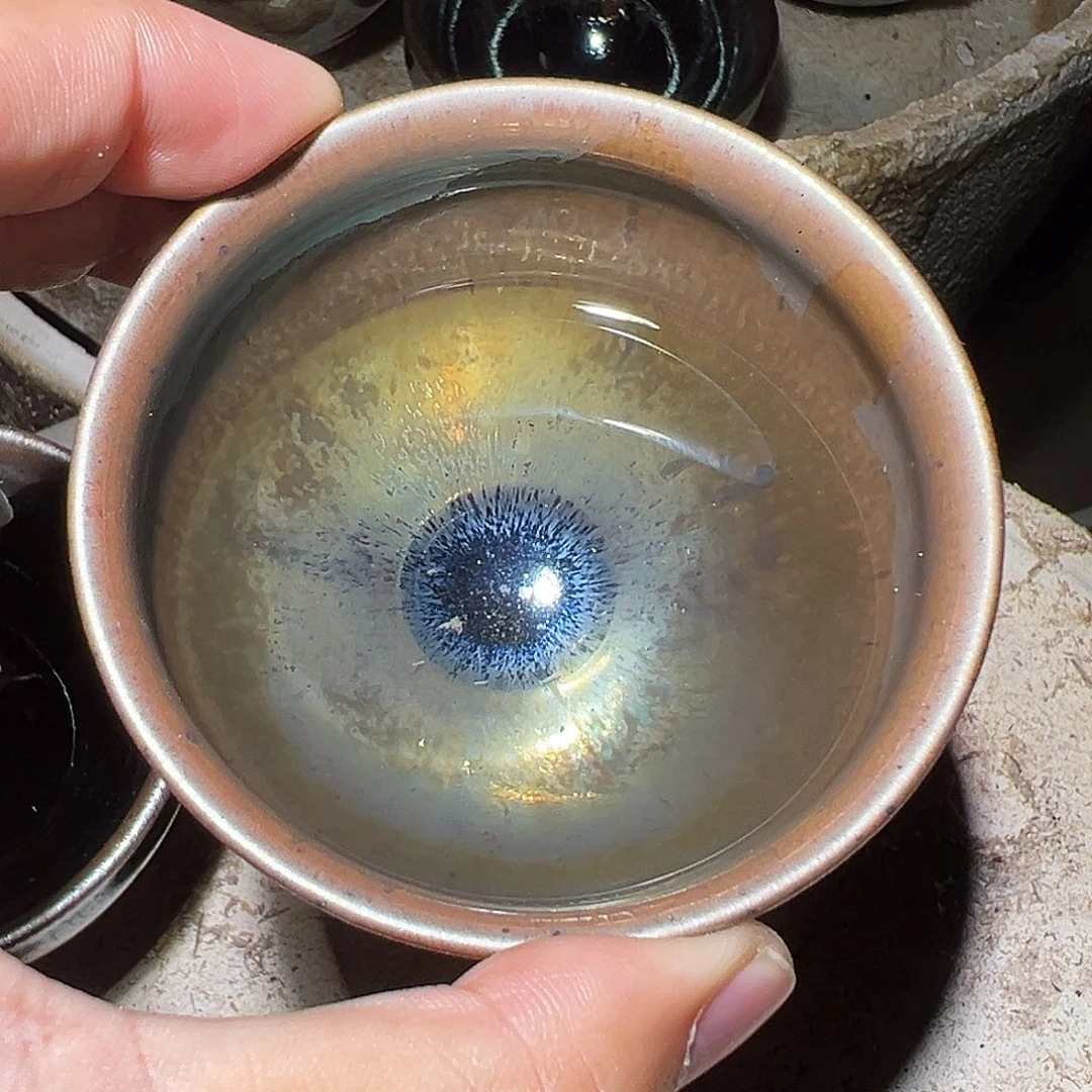 茶盏叶新奴行知省陶大师
