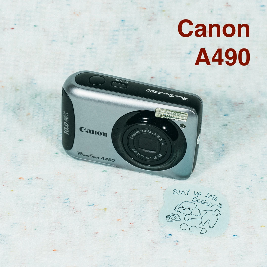 9新 Canon/佳能 A490/1000W像素3.3X 冷白皮面包机人像清冷感CCD