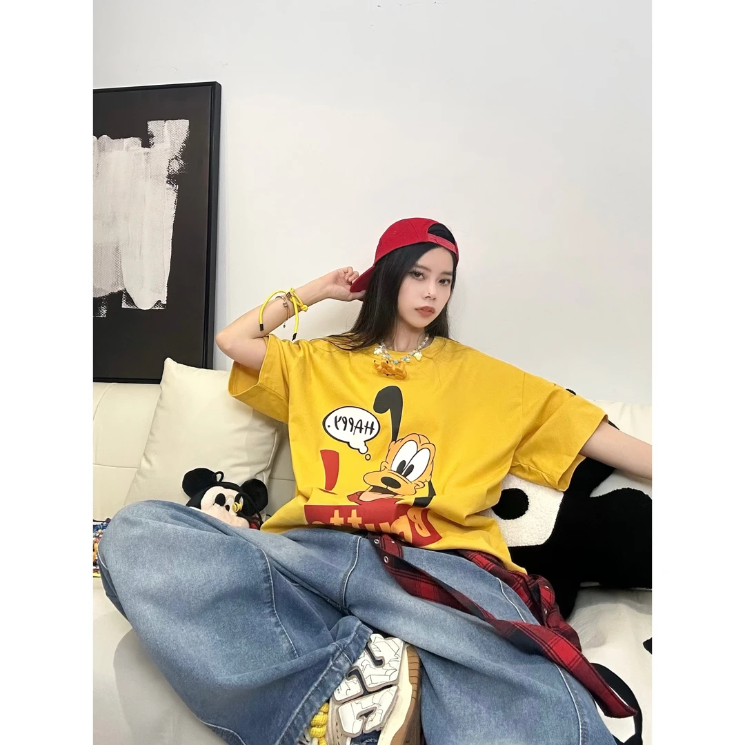 【布鲁托】280克重磅精梳棉布鲁托项链短袖T恤宽松情侣男女同款