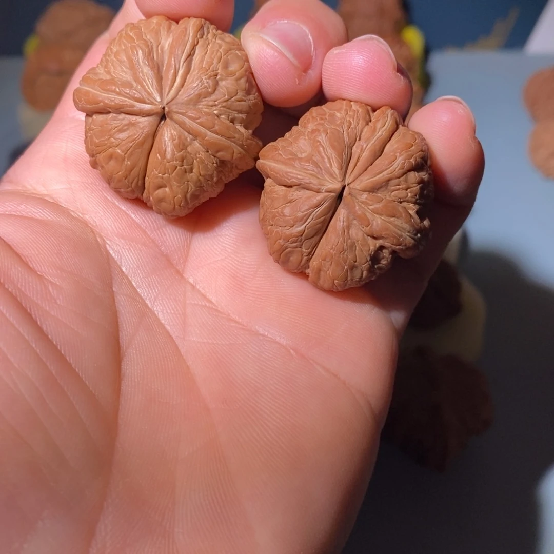 文玩核桃把件光**丈32元宝异型