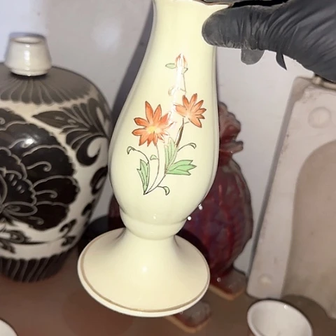火***焰瓷片国营厂库存花插
