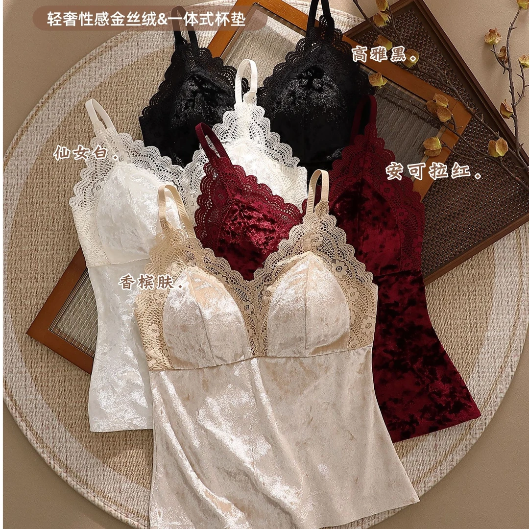 【锦衣服饰】1042金丝绒磨毛背心美背