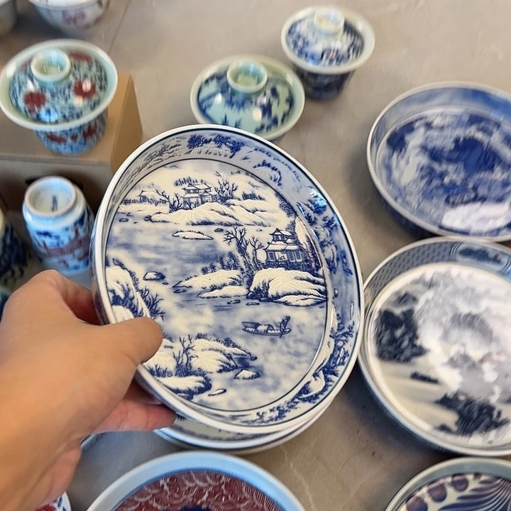 瓷片景德镇瑞雪兆丰年大壶承