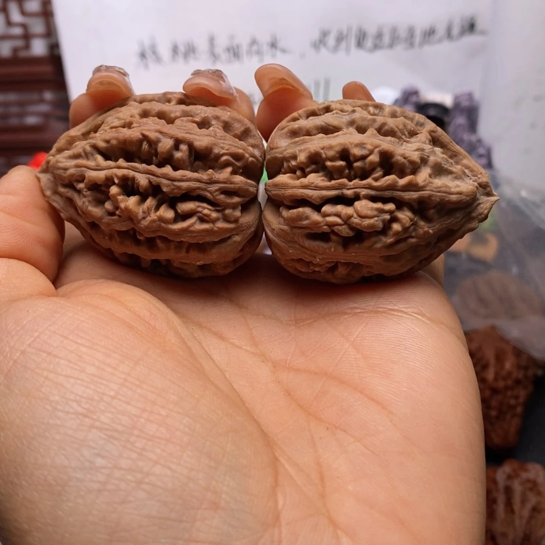 文玩核桃把件核桃79瑕疵阴皮