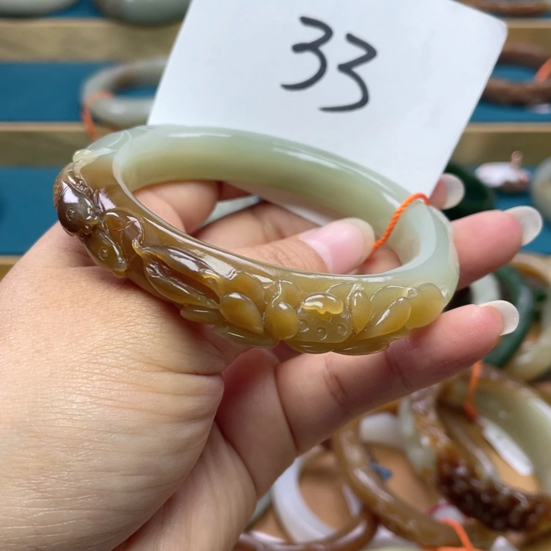 未镶嵌手镯和田玉圈口61