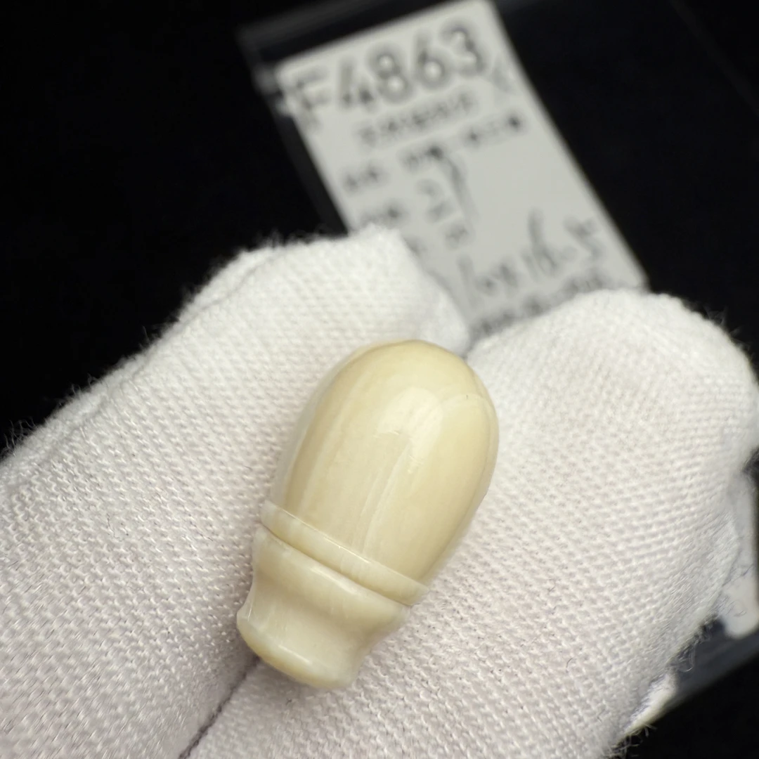 F4863猛犸象牙芝士皮满纹奶嘴一体三通10*16.5mm冰料果冻料微瑕