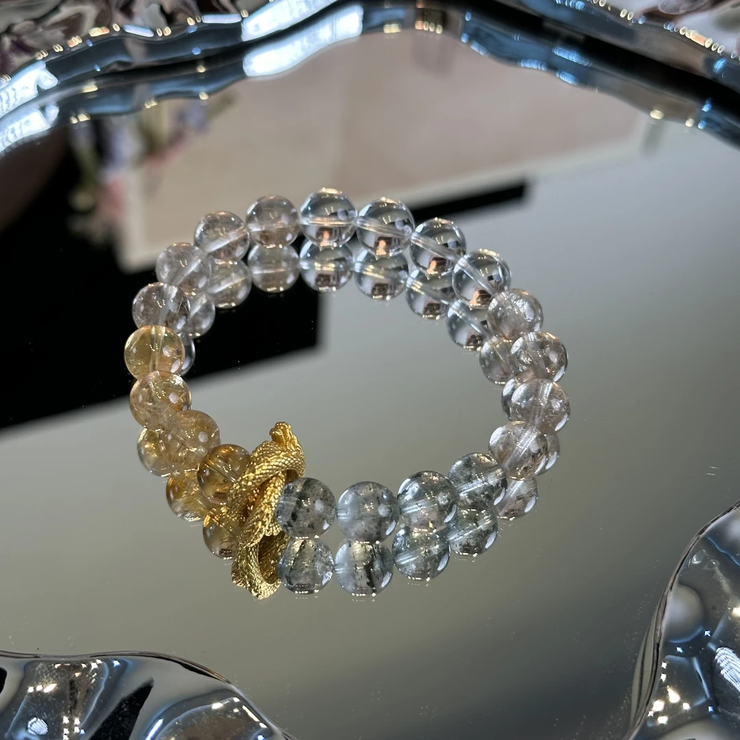 【满天星绿幽灵  】天然水晶原创小众设计