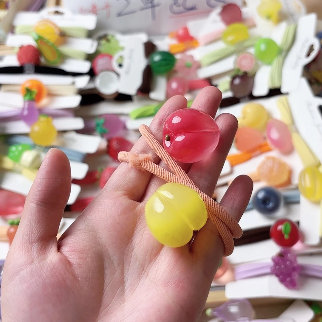 布艺非金属水果发饰