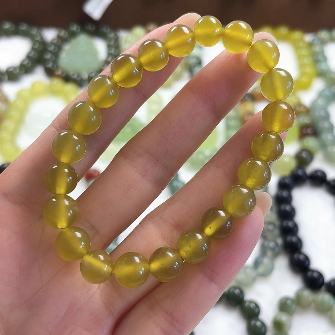 未镶嵌蛇纹石玉手串