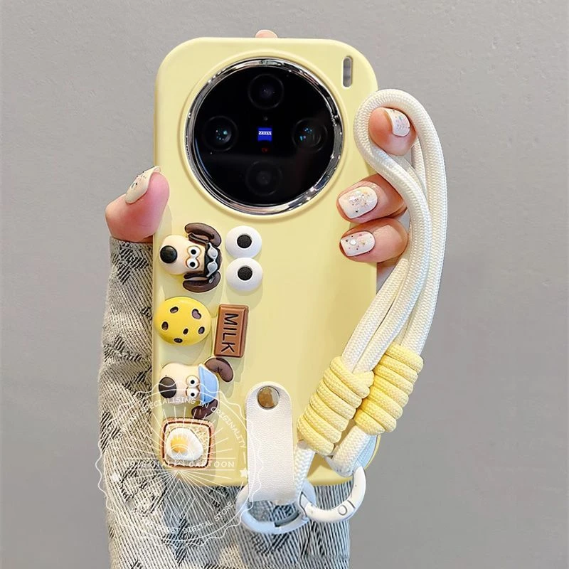 立体掌门狗适用vivox200ultra手机壳新款苹果16e可爱卡通OPPO网红