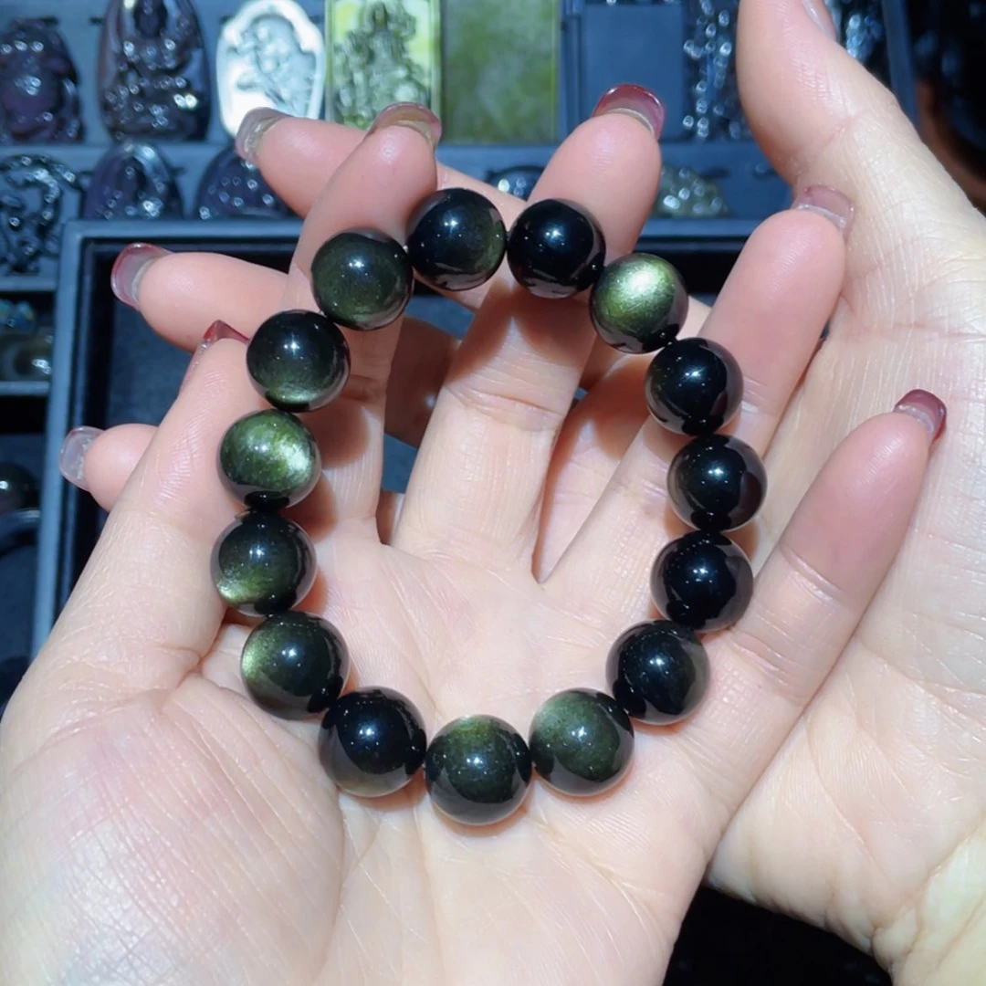 【闪购商品】黑曜岩手链未镶嵌道*