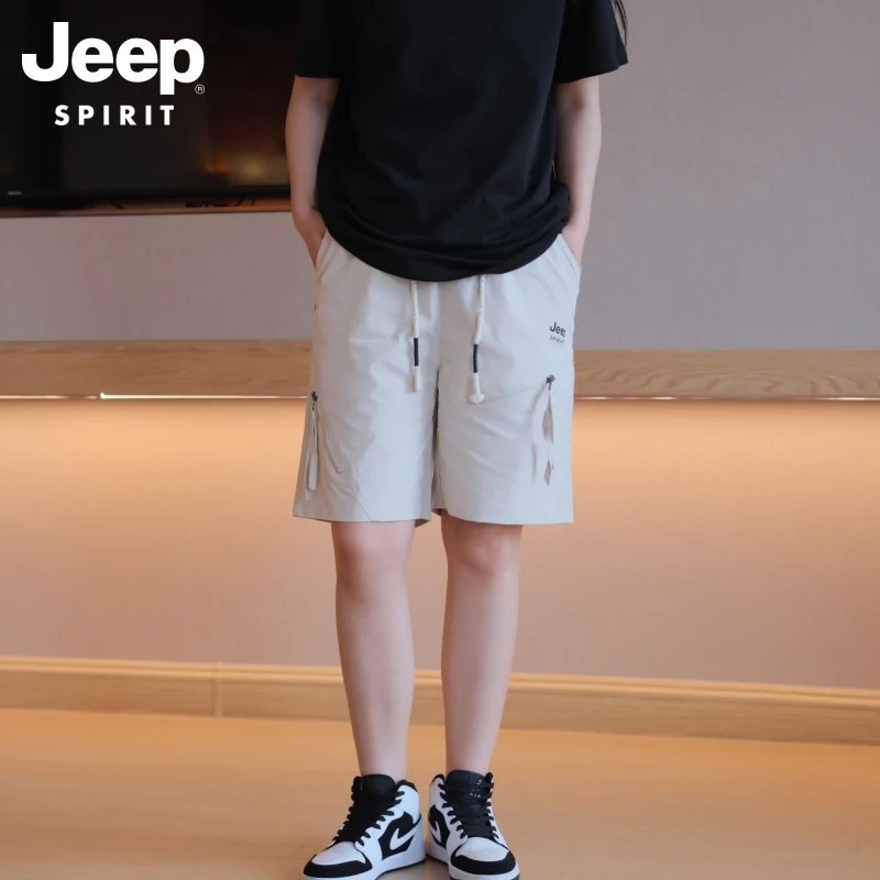 JEEP/吉普 2025夏季新款男士工装裤休闲运动宽松百搭潮流短裤