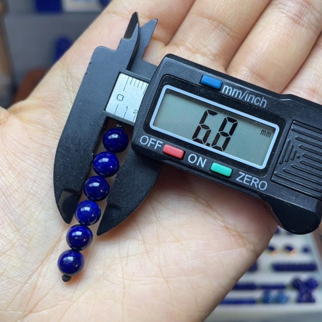 青金石未镶嵌6mm+弟子珠配饰