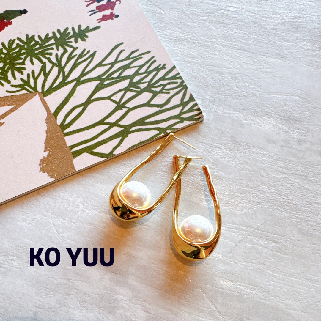 铜合金仿珍珠耳饰 【雨桐高奢饰品】耳环CC00158