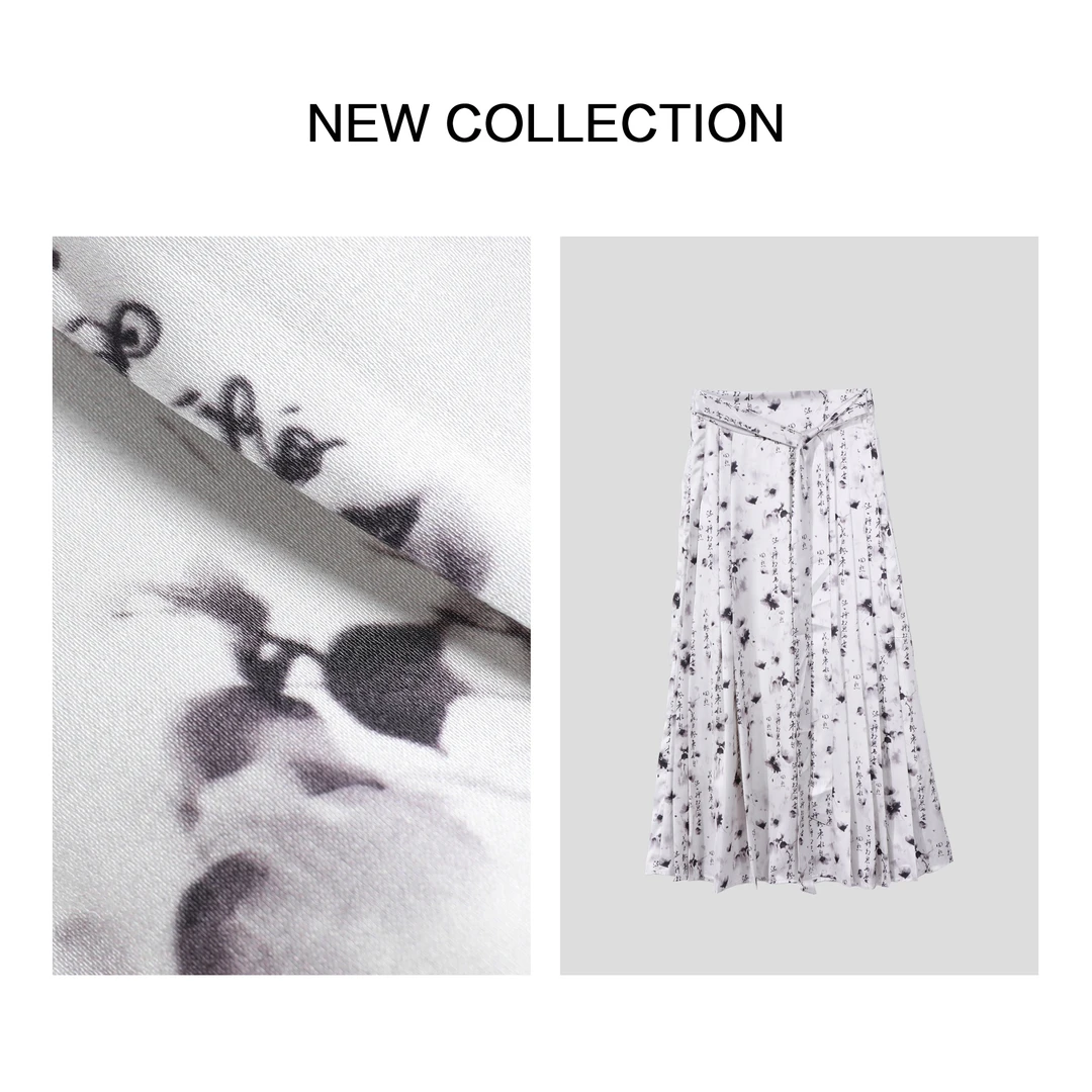 【小依专享】E5F26006夏季新款国风清新半长裙裙子-6006半身裙半裙