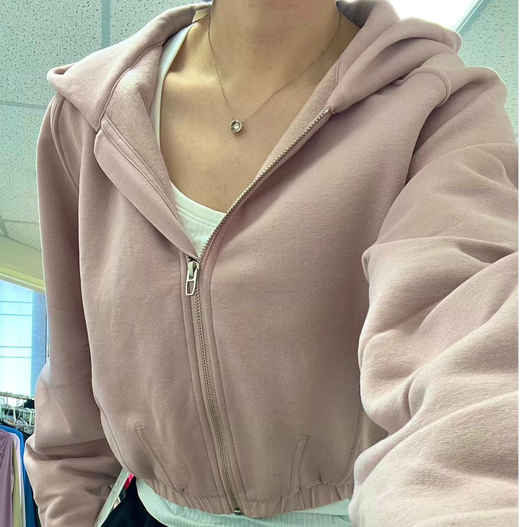 lululemon/露露乐蒙Loungeful Relaxed-Fit Full-Zip短全拉链卫衣